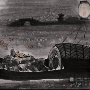 秋江夜泊