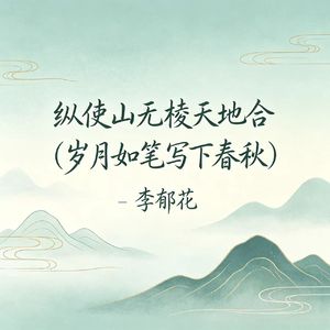 纵使山无棱天地合（岁月如笔写下春秋）