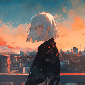 夕染と画家の少女