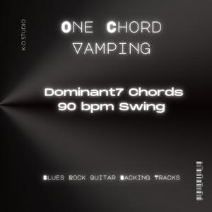 C7: One Chord Vamping (Dominant7 Chord) 90 bpm Swing Blues Rock Guitar Backing Track