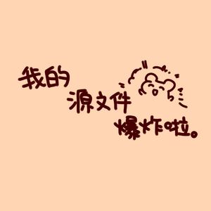 我的源文件爆炸啦