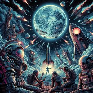 Astro gunz of the moon