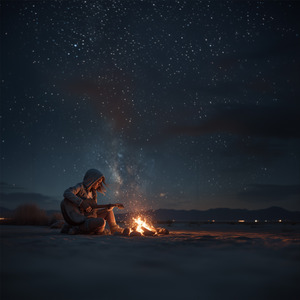 砂の焚火 ～夜を灯す小さな光～
