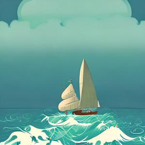 爱随浪花漂去远方