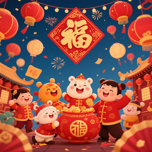 金锁纳福