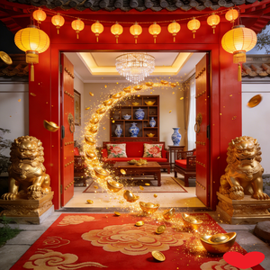 金元宝滚进家门坎