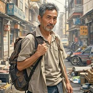 男人的累难忍的泪