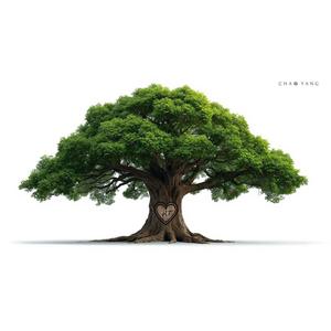 In the shadow of the trees