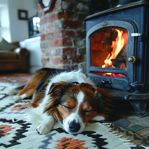 Un Ladrido Feliz Al Sol Naciente
