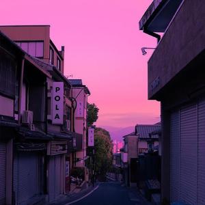 sunset in kyoto