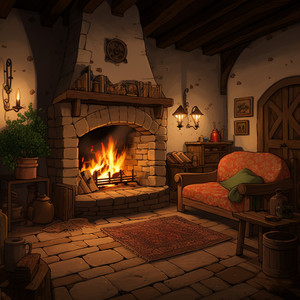 Luz Tranquila Del Fuego Para Restaurar El Equilibrio