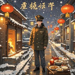 灯火守望-清塘青丝雪