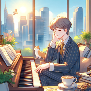 햇살에 물든 방