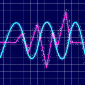 加速する電子音パルス