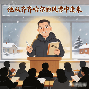 他从齐齐哈尔的风雪中走来