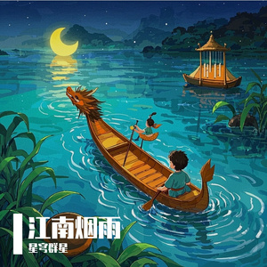 龙舟拂月影