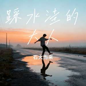 踩水洼的大人