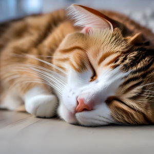 Кошка мурчит