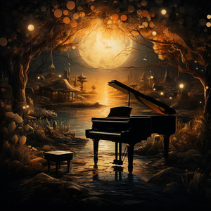 Resonancia De Jazz Elevada: Reflexiones De Ensueño Del Piano