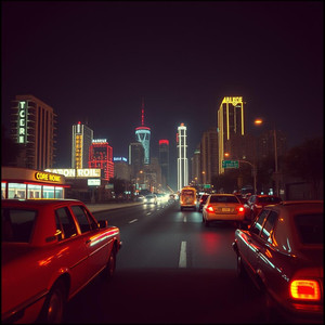 幻想のネオンに踊る夜