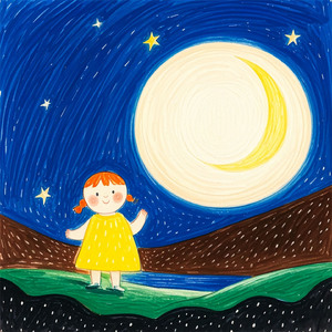 克莱因蓝的月亮