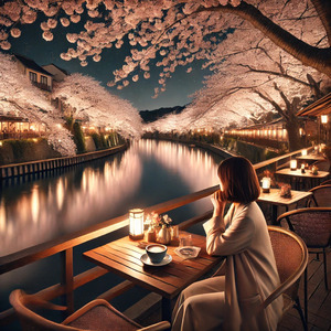 幻想的な世界へ誘う、美しく咲く桜並木