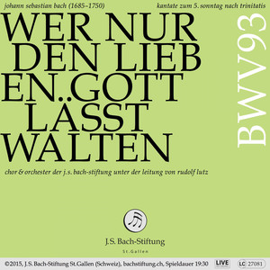 Kantate zum 5. Sonntag nach Trinitatis, BWV 93 "Wer nur den lieben Gott lässt walten": V. Rezitativ. "denk Nicht in Deiner **************" (Tenor) (Live)