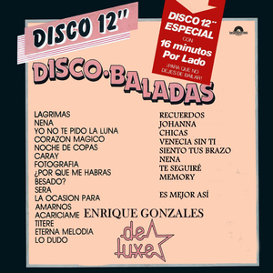 Popurrí Lagrimas : Lagrimas, Nena, Yo no te pido la luna, Corazon magico, Noche de copas, Caray, Fotografia, Por que me habras besado, Sera, La ocasion para amarnos, Titere, Acariciame, Eterna Melodia, Lo Dudo.