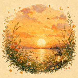 Setting sun