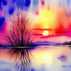 Reflejos de atardecer