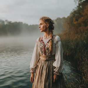 Над тихой реченькой стелется туман