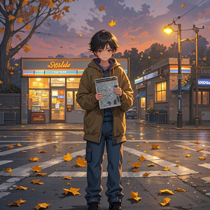 十字路口的灯火