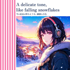 雪の結晶が降るような、繊細な音色