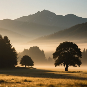 in the quiet morning light