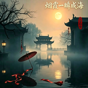 烟霞一瞬成海