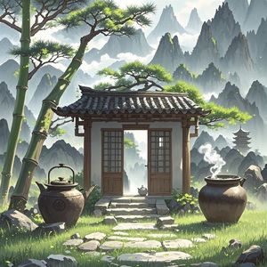古寺草庐闲