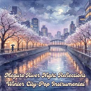 Meguro River Light Reflection City Pop