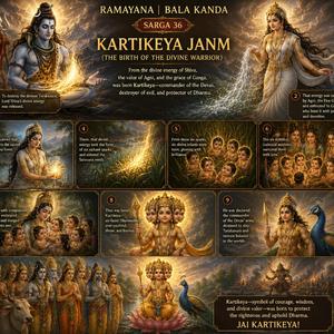 Ramayana | Bala Kanda | Sarga 36: Kartikeya Janm (The Birth of the Divine Warrior)