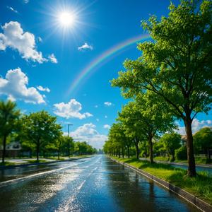 嵐のあと、太陽の中で