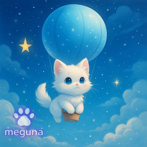 こねこの冬空バルーン