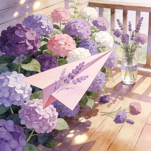 纸飞机穿过旧夏天