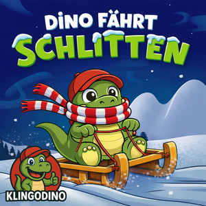 Dino fährt Schlitten