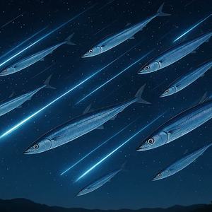 秋刀魚流星群“Saury Starfall”  by mana
