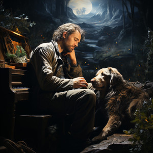 Siesta Del Perro Con Lluvia En Calma