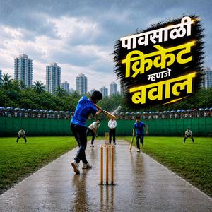 पावसाळी क्रिकेट म्हणजे बवाल
