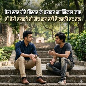 तेरा स्तर मेरे बिस्तर के बराबर ना निकल जाए हां तेरी हरकतें तो मैच कर रही है काफी हद तक