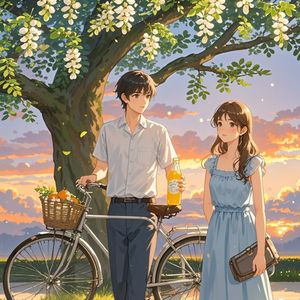 槐树下的夏天-汉素衿