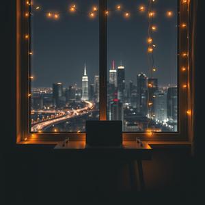 Urban Aura – The gentle glow and hum of the city lights as felt from a high-rise apartment.