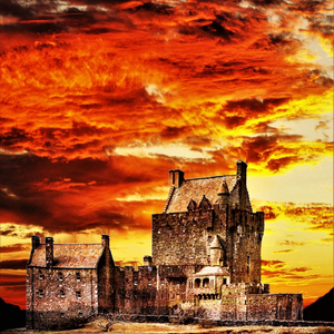 Warrior Tom McMahon Riding His War Horse Baliset