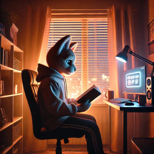 月明かりに照らされて